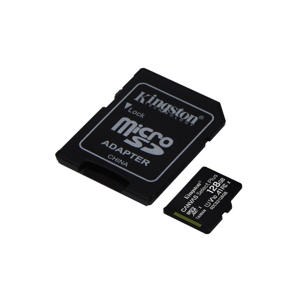 Memoria Micro Sd Kingston 128 Gb Canvas Select Plus 100 Mbs.