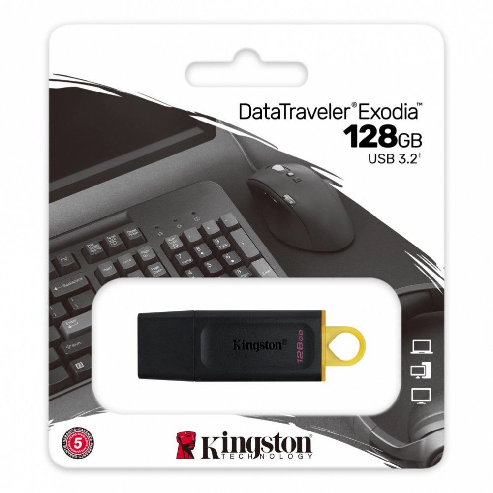 Memoria Usb Kingston Dtx Exodia 128 Gb Usb 3.2 Color Negro.