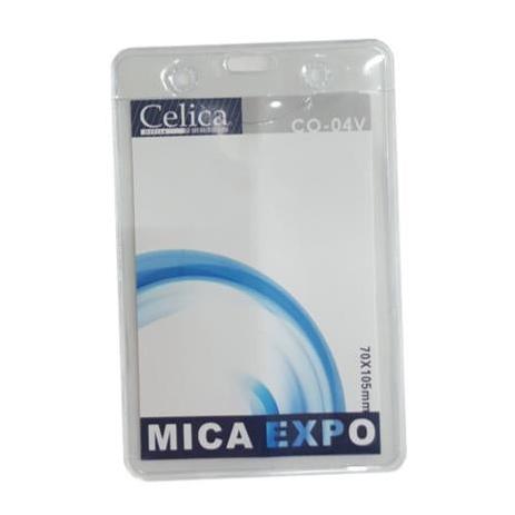 MICA P/GAFETE CELICA VERTICAL 70X105MM TRANSP C/10 PIEZAS