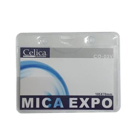 MICA P/GAFETE CELICA HORIZONTAL 105X70MM TRANSP C/10 PIEZAS