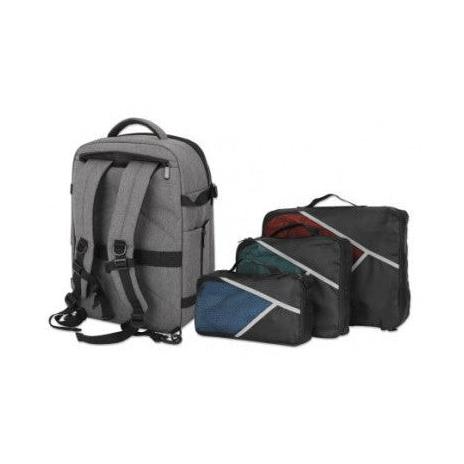 Manhattan Mochila de Poliéster 440370 para Laptop 17.3", Gris