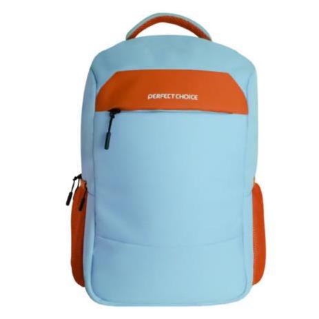 Perfect Choice Mochila de Poliéster Fearless para Laptop 15.6", Azul/Naranja