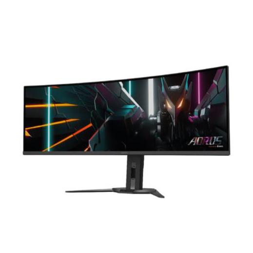 Monitor Gamer Curvo AORUS CO49DQ 49" OLED - 5120x1440, FreeSync, 144Hz, HDMI/DisplayPort, Sonido Integrado - Negro