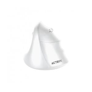 Mouse Vertical Ergonómico Acteck Óptico Virtuos Fitt MI520, Inalámbrico, USB-A, 2400DPI, Blanco
