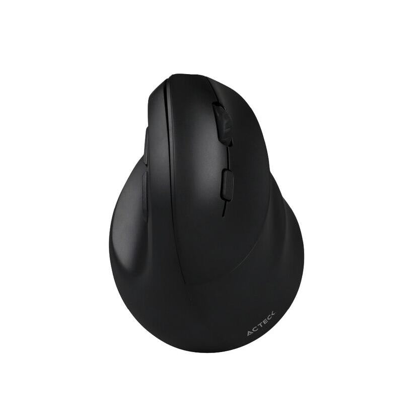 Mouse Vertical Ergonómico Acteck Óptico Virtuos Fitt MI520 Inalámbrico USB 2400DPI Negro