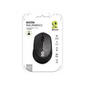 Mouse Ergonómico BRobotix Óptico 6000762, Inalámbrico, USB, 1000DPI, Negro