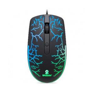 Mouse Gamer BRobotix Óptico Storm RGB, Alámbrico, USB-A, 1600DPI, Negro