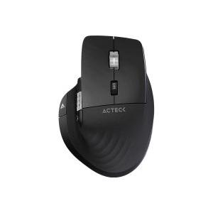 Mouse Ergonómico Acteck Óptico Virtuos Pro MI780, Inalámbrico, Bluetooth/USB-C, 3000DPI, Negro