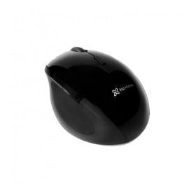 Mouse Ergonómico Klip Xtreme Óptico Orbix, Inalámbrico, USB, 1600DPI, Negro