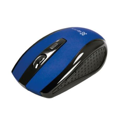 Mouse Klip Xtreme Óptico KMW-340BL, Inalámbrico, USB, 1600DPI, Azul