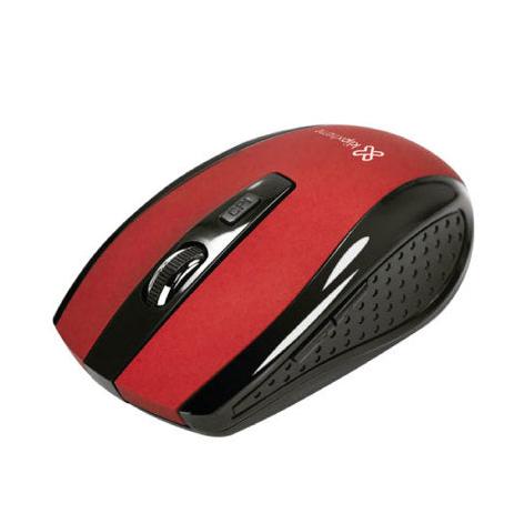 Mouse Klip Xtreme Óptico KMW-340RD, Inalámbrico, USB, 1600DPI, Rojo