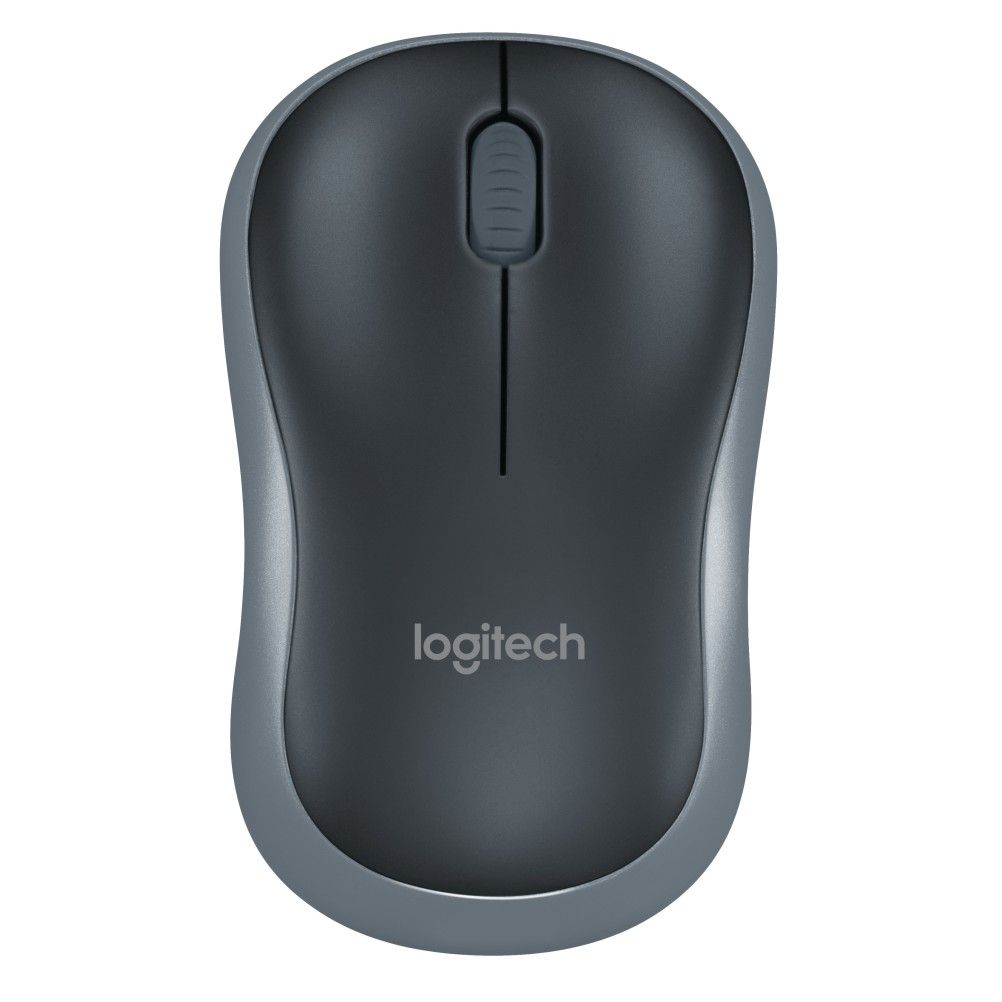 Mouse Logitech Wireless Mouse M185 Óptico 1000 DPI Inalámbrico RF 2 Botones Negro, Gris