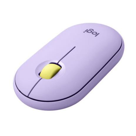 Mouse Logitech Óptico Pebble M350, Inalámbrico, Bluetooth, 1000DPI, Lila