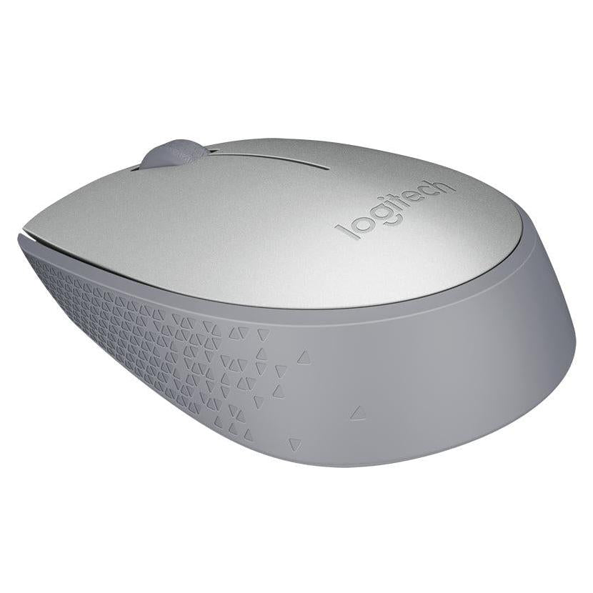 Mouse Ergonómico Logitech Óptico M170, Inalámbrico, USB, 1000DPI, Gris Claro