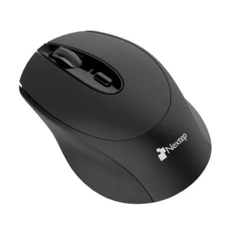 Mouse Nextep Óptico NE-410E, Inalámbrico, RF, 1600DPI, Negro