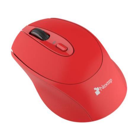 Mouse Nextep Óptico NE-411E, Inalámbrico, RF, 1600DPI, Rojo