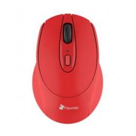Mouse Nextep Óptico NE-411E, Inalámbrico, RF, 1600DPI, Rojo