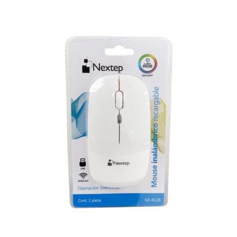 Mouse Nextep Óptico NE-412B, Inalámbrico, RF, 1600DPI, Blanco