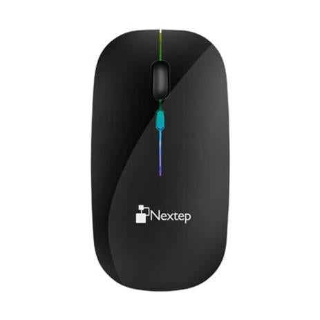 Mouse Nextep Óptico NE-412N, Inalámbrico, RF, 1600DPI, Negro