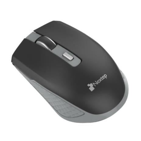 Mouse Nextep Óptico NE-413NG, Inalámbrico, RF, 1600DPI, Negro/Gris