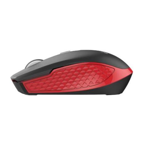 Mouse Nextep Óptico NE-413NR, Inalámbrico, RF, 1600DPI, Negro/Rojo