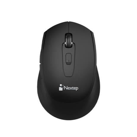 Mouse Nextep Óptico NE-410X, Inalámbrico, Bluetooth, 1600DPI, Negro