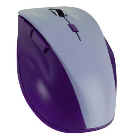 Mouse Ergonómico Perfect Choice Óptico Thumb, RF Inalámbrico, 1600DPI, Morado