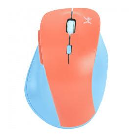 Mouse Ergonómico Perfect Choice Óptico Thumb, RF Inalámbrico, 1600DPI, Azul/Naranja
