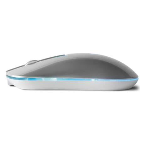 Mouse Vorago Óptico MO-305 Slim, Inalámbrico, USB, 1600DPI, Plata