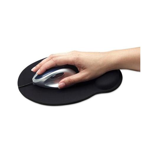 Mousepad Manhattan con Descansa Muñecas, 20x24cm, Grosor 4mm, Negro