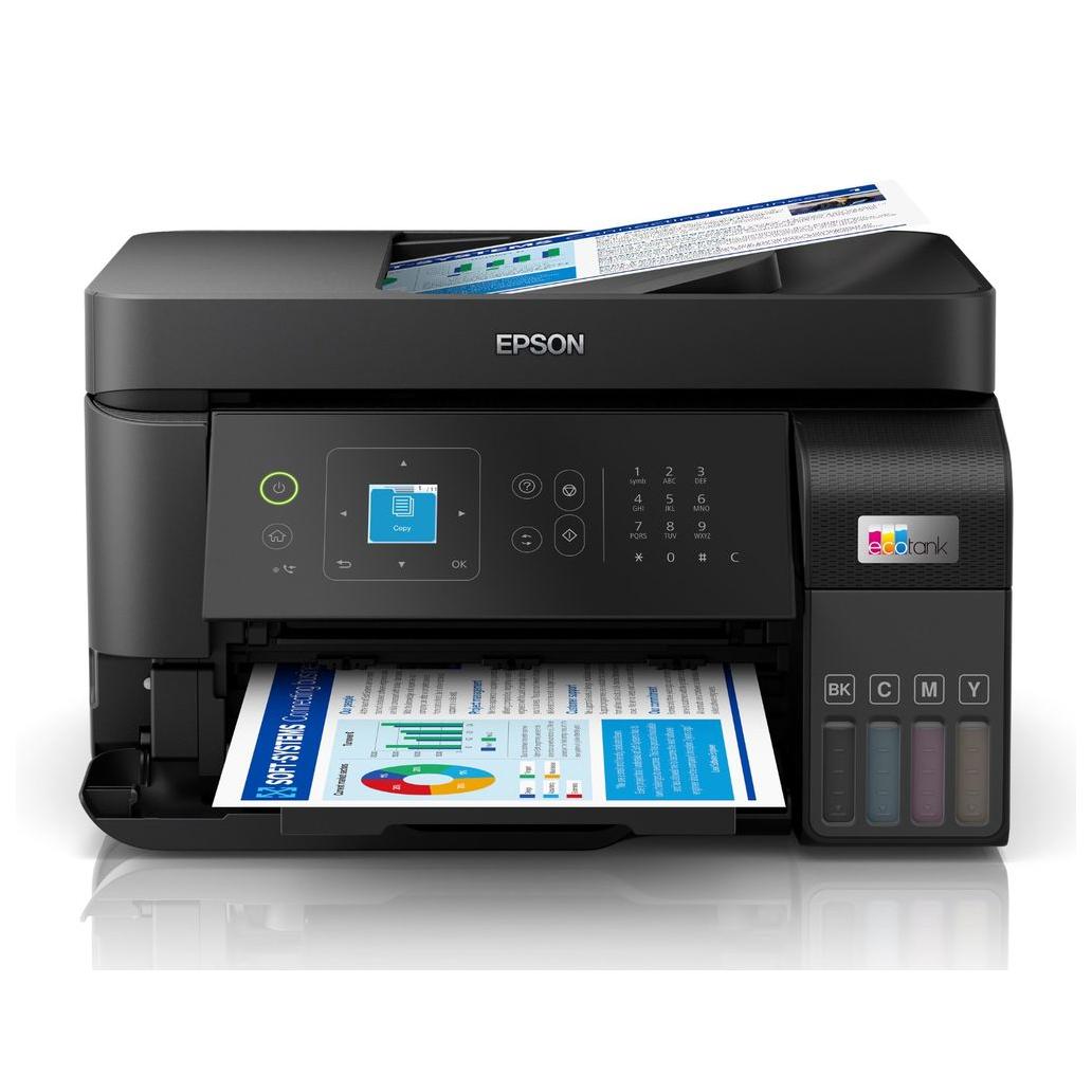 Multifuncional Epson ecotank l5590 impresion a color inyeccion de Tinta termica alambrica 1200x2400 dpi duplex color negro