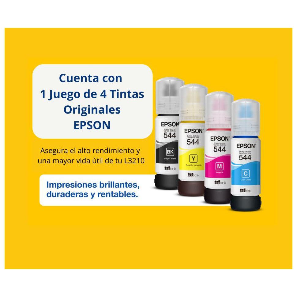 Impresora Multifuncional Epson Ecotank L3210 a Color (C11CJ68301)