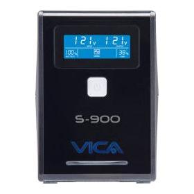 No Break con Regulador Integrado Vica S900, 550W, 900VA, Entrada 90-144V, Salida 120V, 6 Contactos, Negro