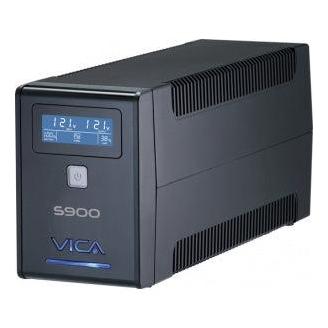 No Break con Regulador Integrado Vica S900, 550W, 900VA, Entrada 90-144V, Salida 120V, 6 Contactos, Negro