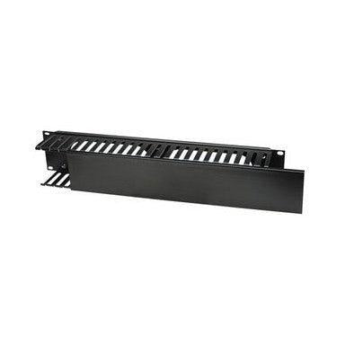 Intellinet Organizador Horizontal de Cables con Tapa de Plástico para Rack/Gabinete 19'', 2U
