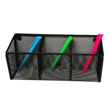Nextep Organizador de Escritorio Magnético NE-174M, 3 Secciones, Negro