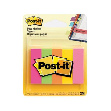 Banderitas 3M Post It Neon Flourecnete Rectangular 12 Pieza(s)