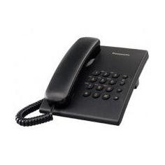 Panasonic Teléfono Unilínea KX-TS500MEB, Alámbrico, Negro