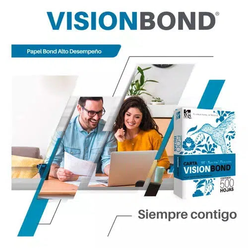 Papel Vision Bond Copamex Blanco 75 Gramos Carta 500 Hojas