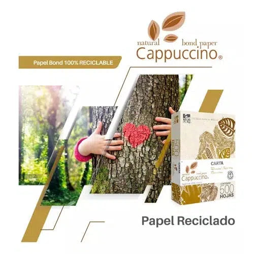 Papel Bond Cappuccino Copamex Marrón 75 G Carta 500 Hojas