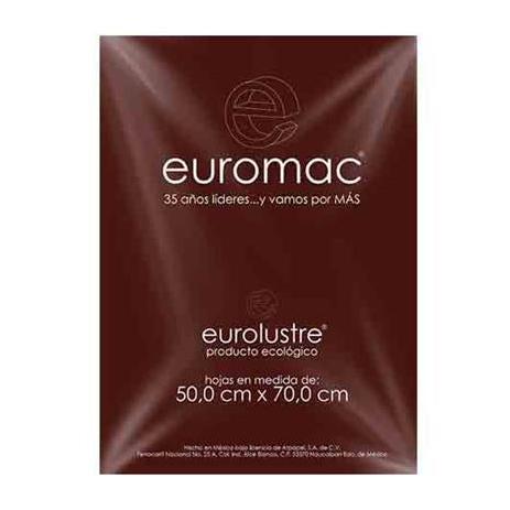 PAPEL LUSTRE EUROMAC CAFÉ 50X70 24 HOJAS