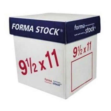 Formastock Papel Stock 2 Tantos, 1500 Hojas, 9.5'' x 11'', Blanco