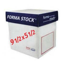 Formastock Papel Stock 3 Tantos, 1000 Hojas, 9.5'' x 5.5'', Blanco