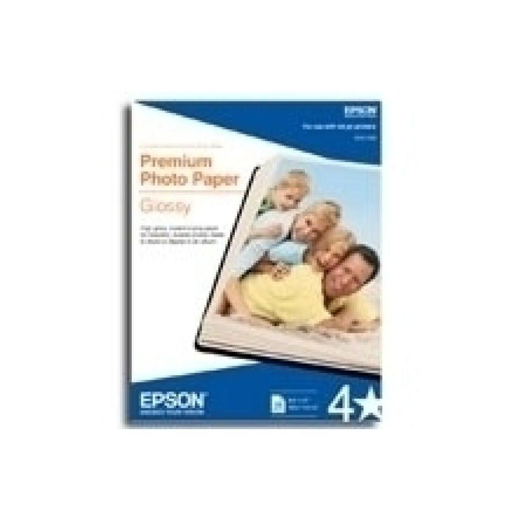 Papel fotografico Epson premium glossy premium untrabrillante 100 hojas blanco