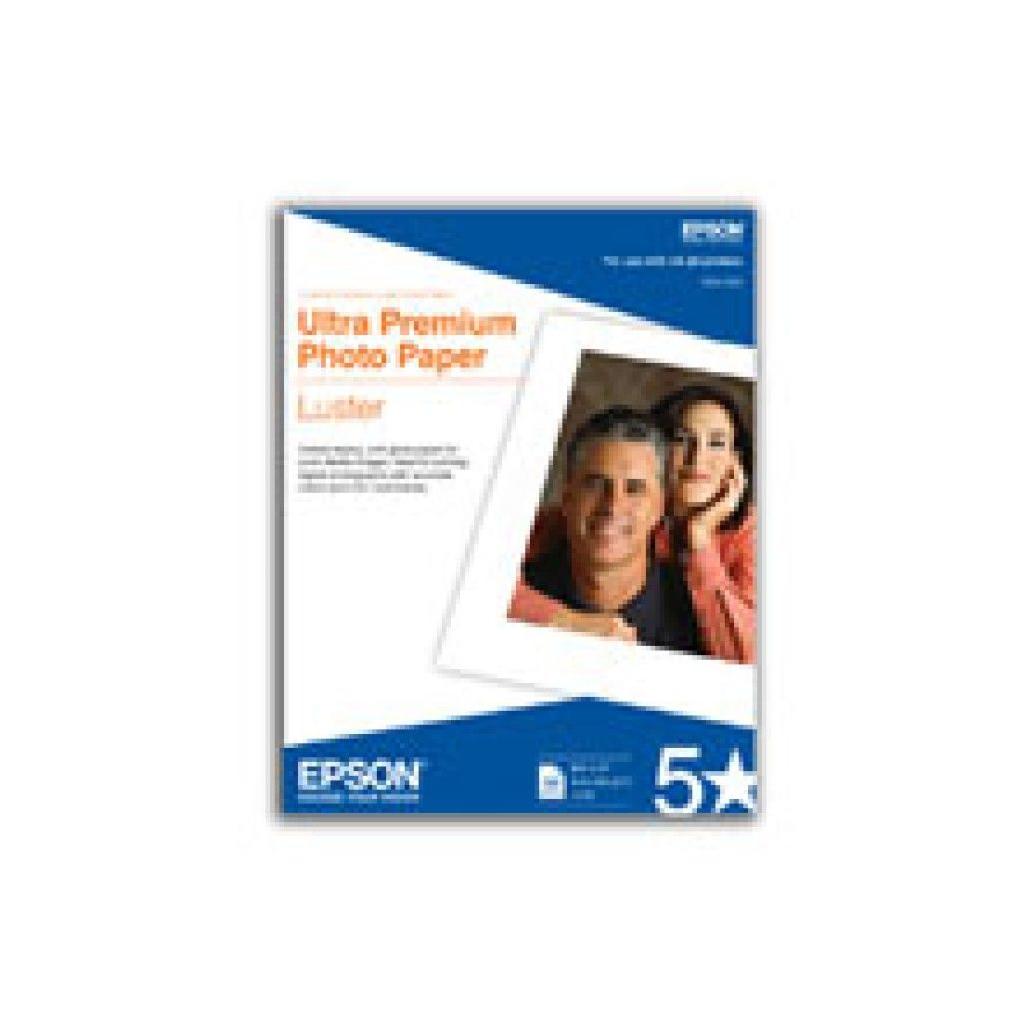 Papel fotografico ultra premium Epson a4 premium luster matte 50 hojas blanco