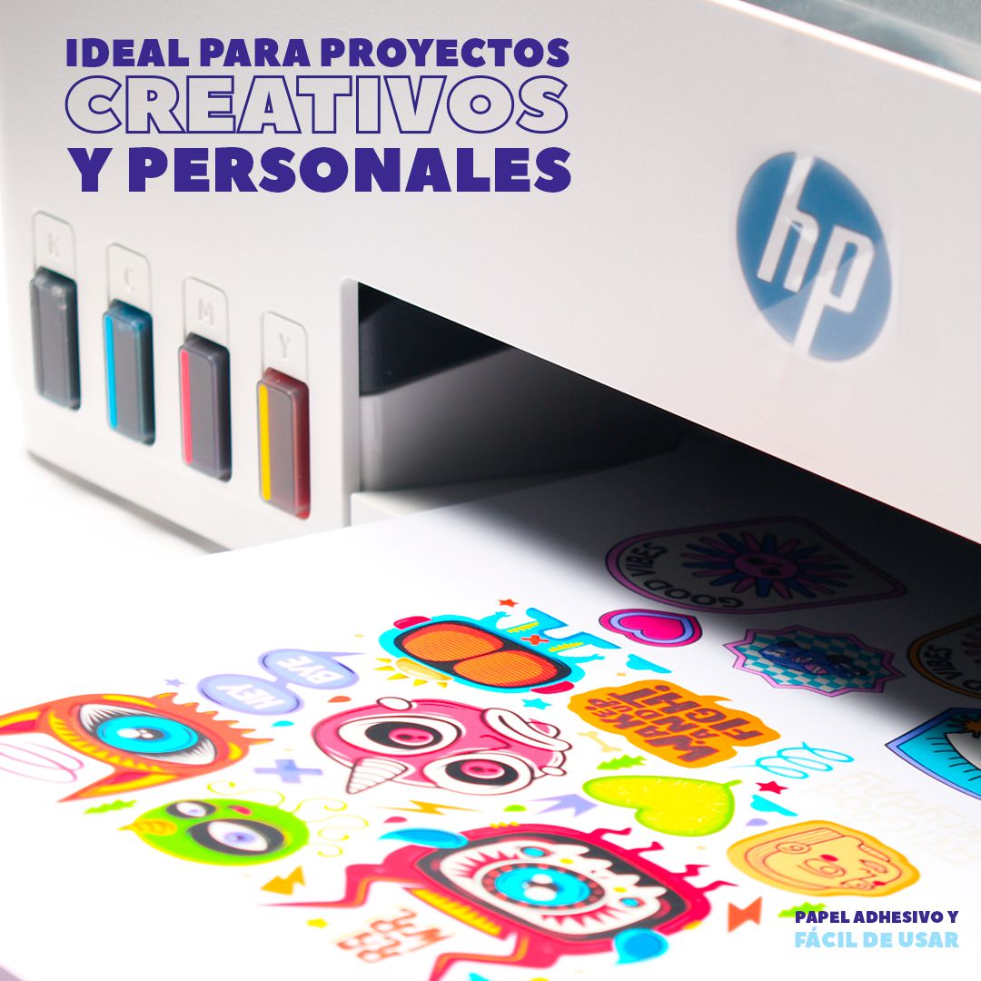 Papel Fotográfico Adhesivo Papira Tamaño A4 Glossy Calcomanía