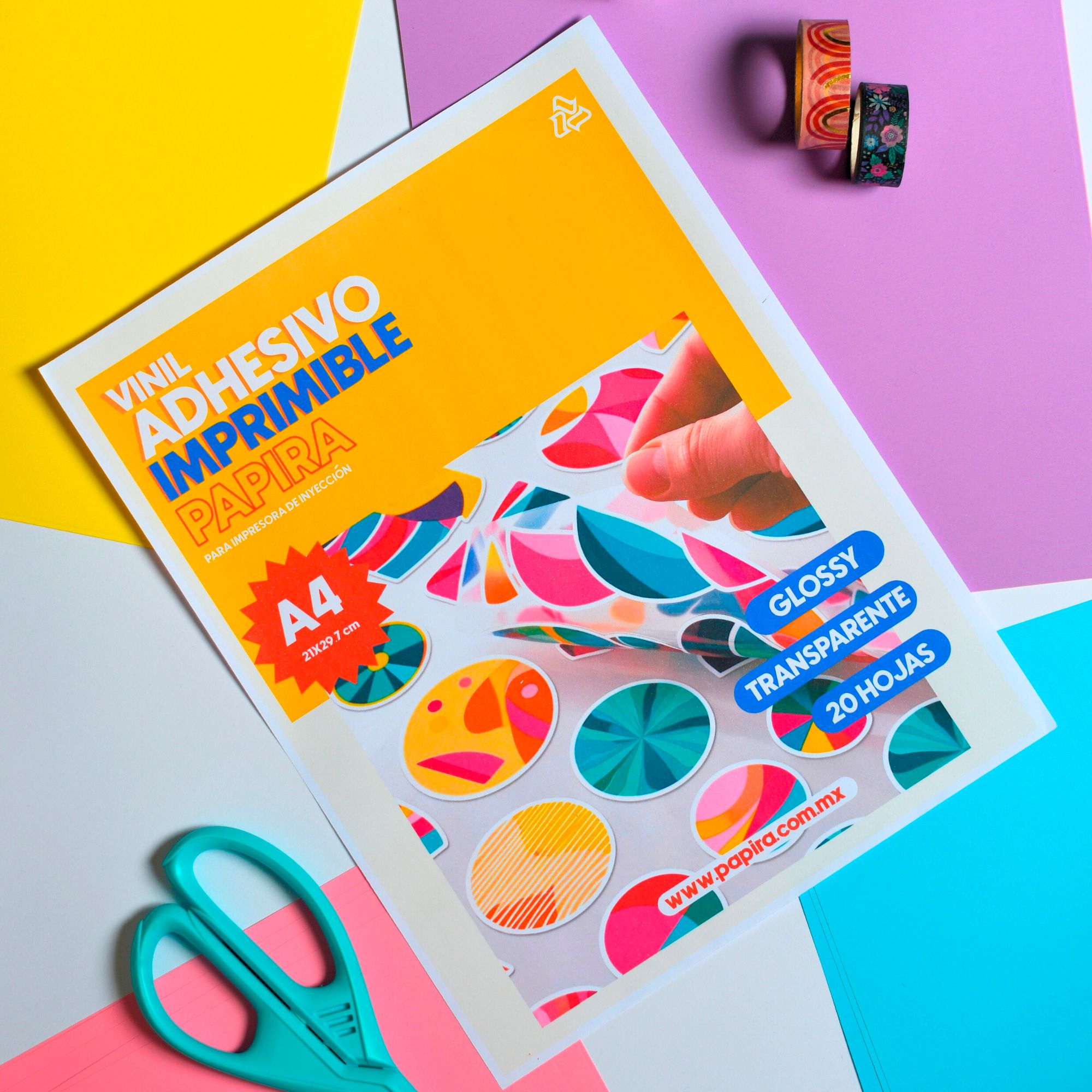 Vinil Adhesivo Imprimible Papira Transparente Glossy