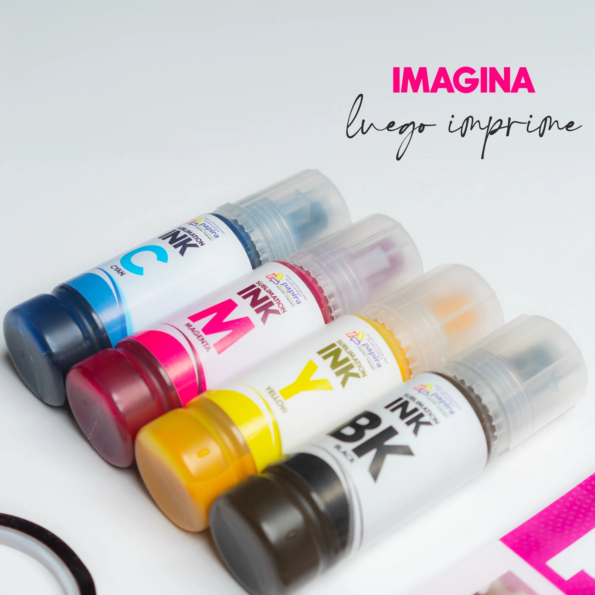 Kit Básico De Sublimación Papel + Tinta + Cinta Papira