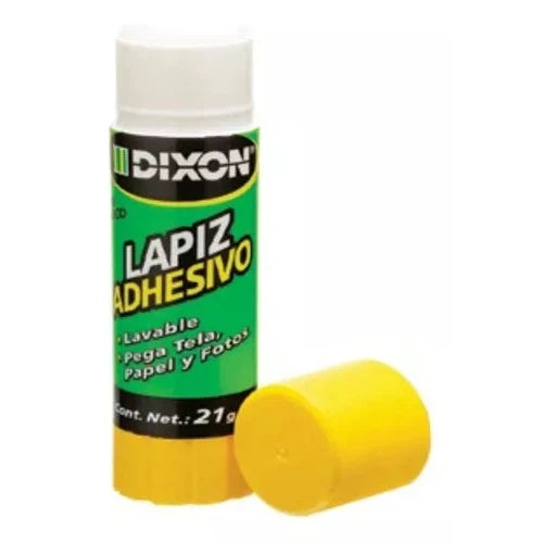 Lápiz Adhesivo Dixon Barra Mediana 21 Gramos Paquete 20 Pzs