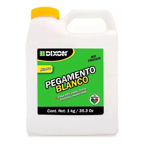 Pegamento Blanco Líquido Dixon Para Tela Papel Bote 1 Kg